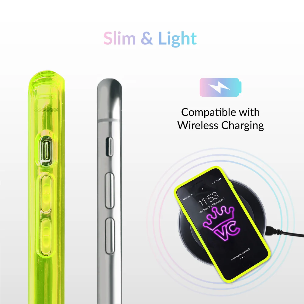 Neon Yellow Clear iPhone Case - Image 39