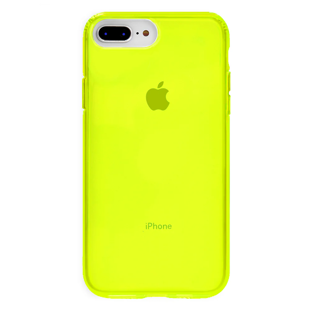 Neon Yellow Clear iPhone Case - Image 5