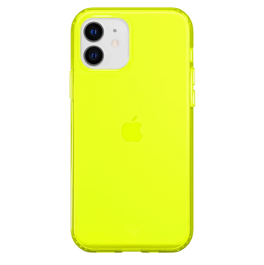 Neon Yellow Clear iPhone Case - Image 51
