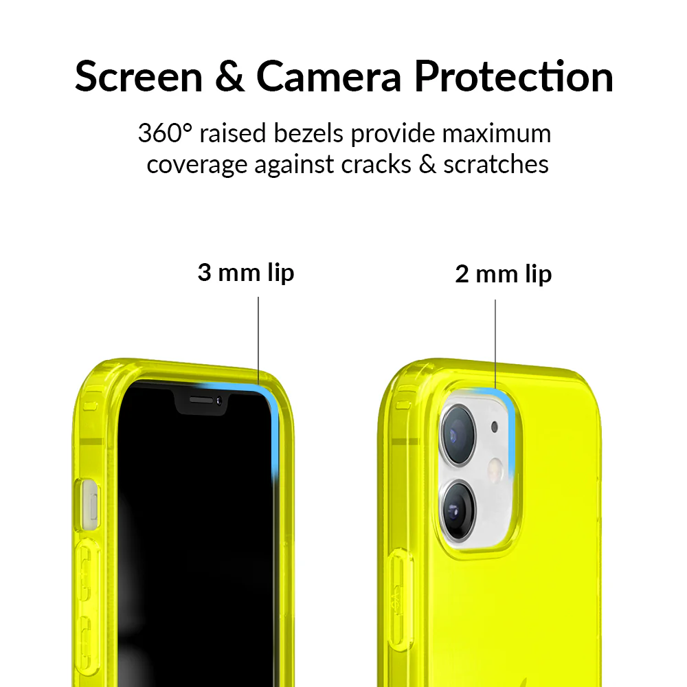 Neon Yellow Clear iPhone Case - Image 53