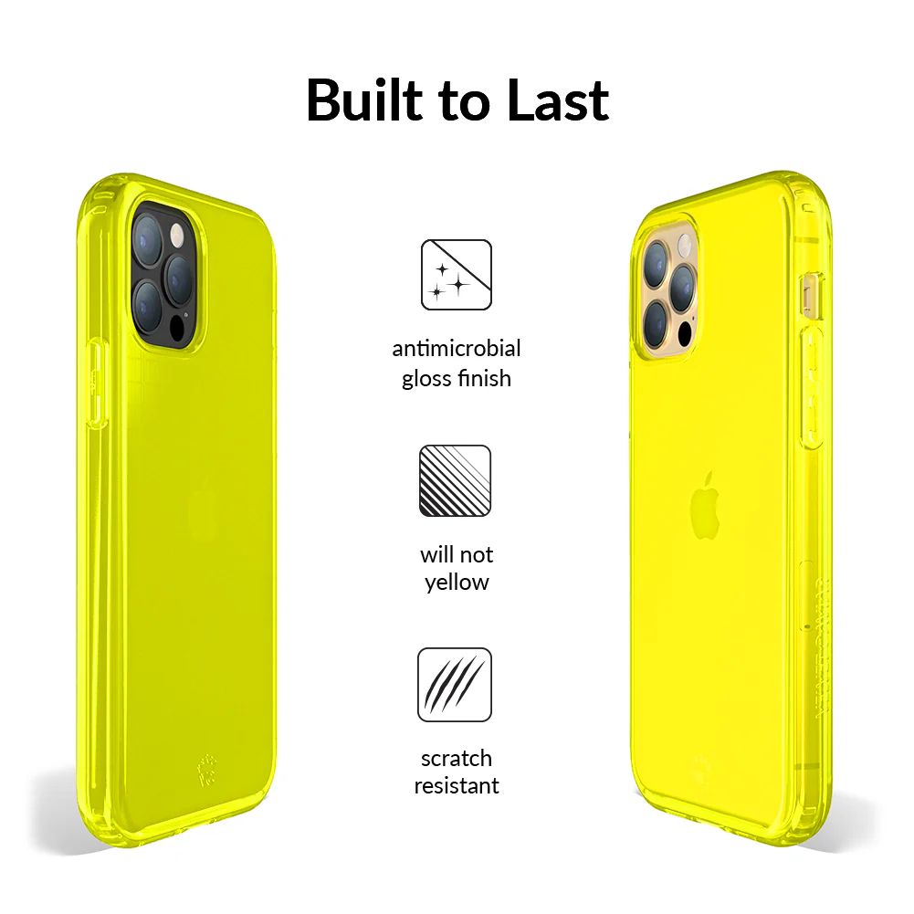 Neon Yellow Clear iPhone Case - Image 61
