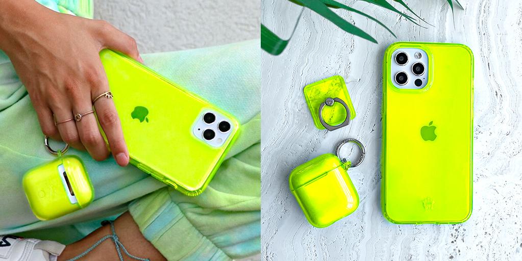 Neon Yellow Clear iPhone Case - Image 63