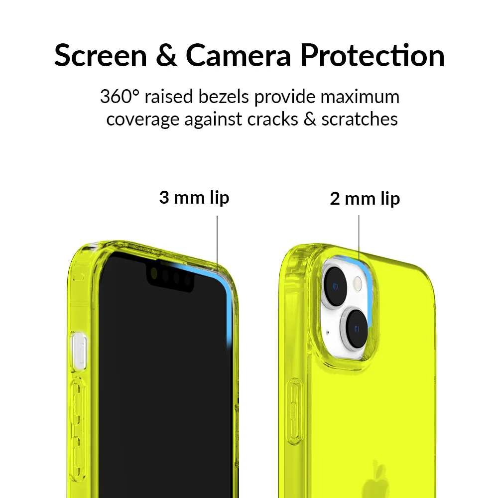 Neon Yellow Clear iPhone Case - Image 66