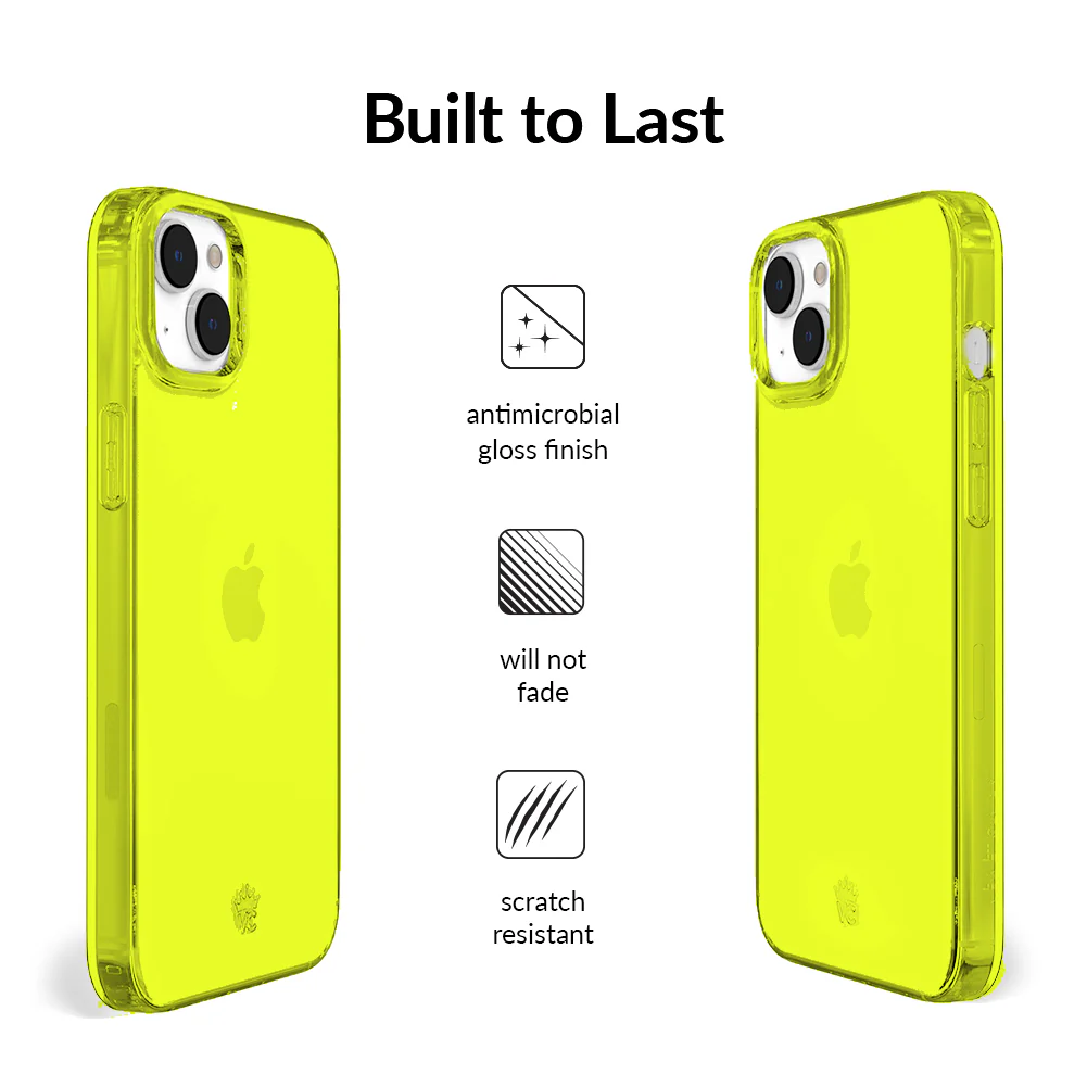 Neon Yellow Clear iPhone Case - Image 68
