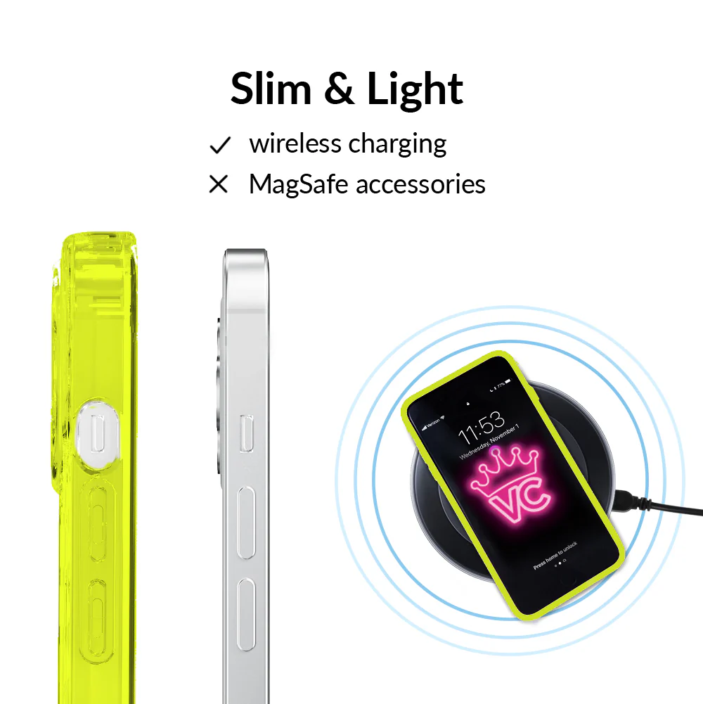 Neon Yellow Clear iPhone Case - Image 69