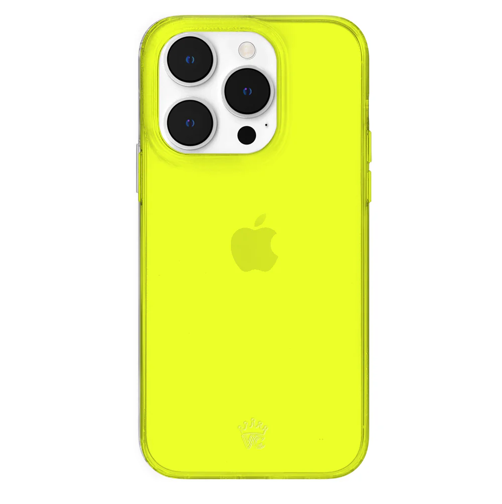 Neon Yellow Clear iPhone Case - Image 70