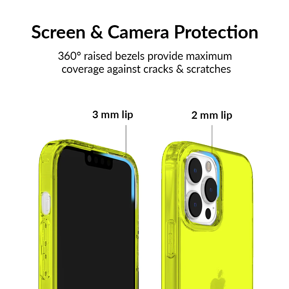 Neon Yellow Clear iPhone Case - Image 72