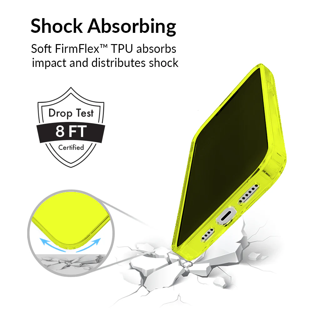 Neon Yellow Clear iPhone Case - Image 73