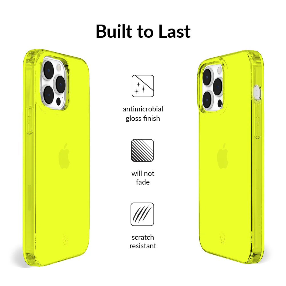 Neon Yellow Clear iPhone Case - Image 74