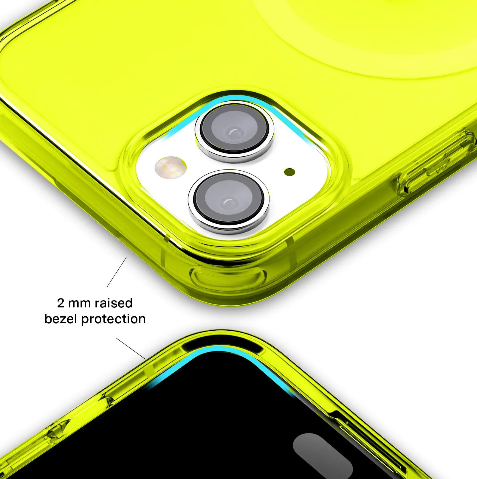 Neon Yellow Clear iPhone Case - Image 78