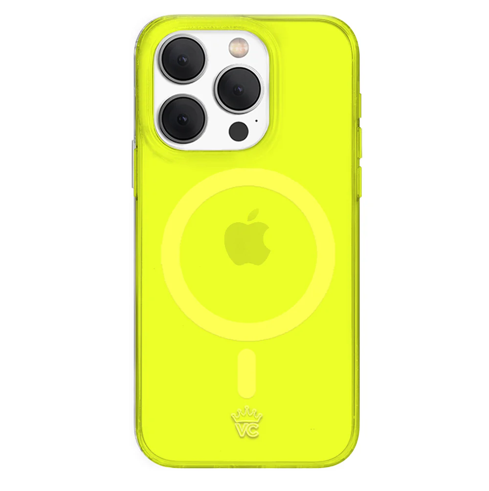 Neon Yellow Clear iPhone Case - Image 88