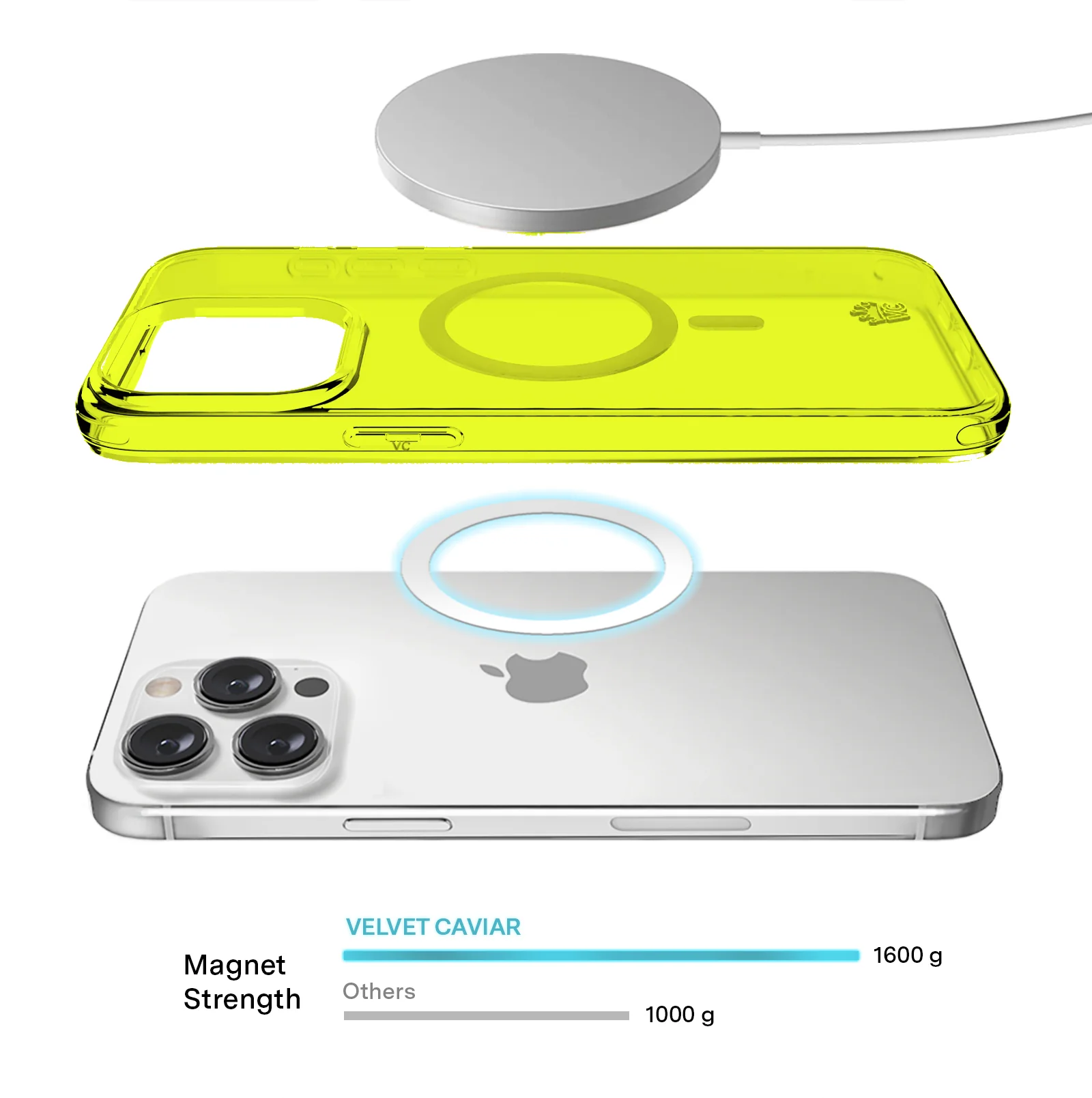 Neon Yellow Clear iPhone Case - Image 90