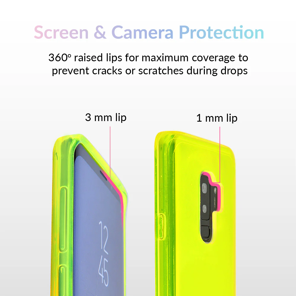 Neon Yellow Clear Samsung Case - Image 10