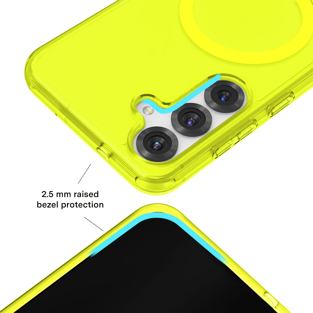 Neon Yellow Clear Samsung Case - Image 108