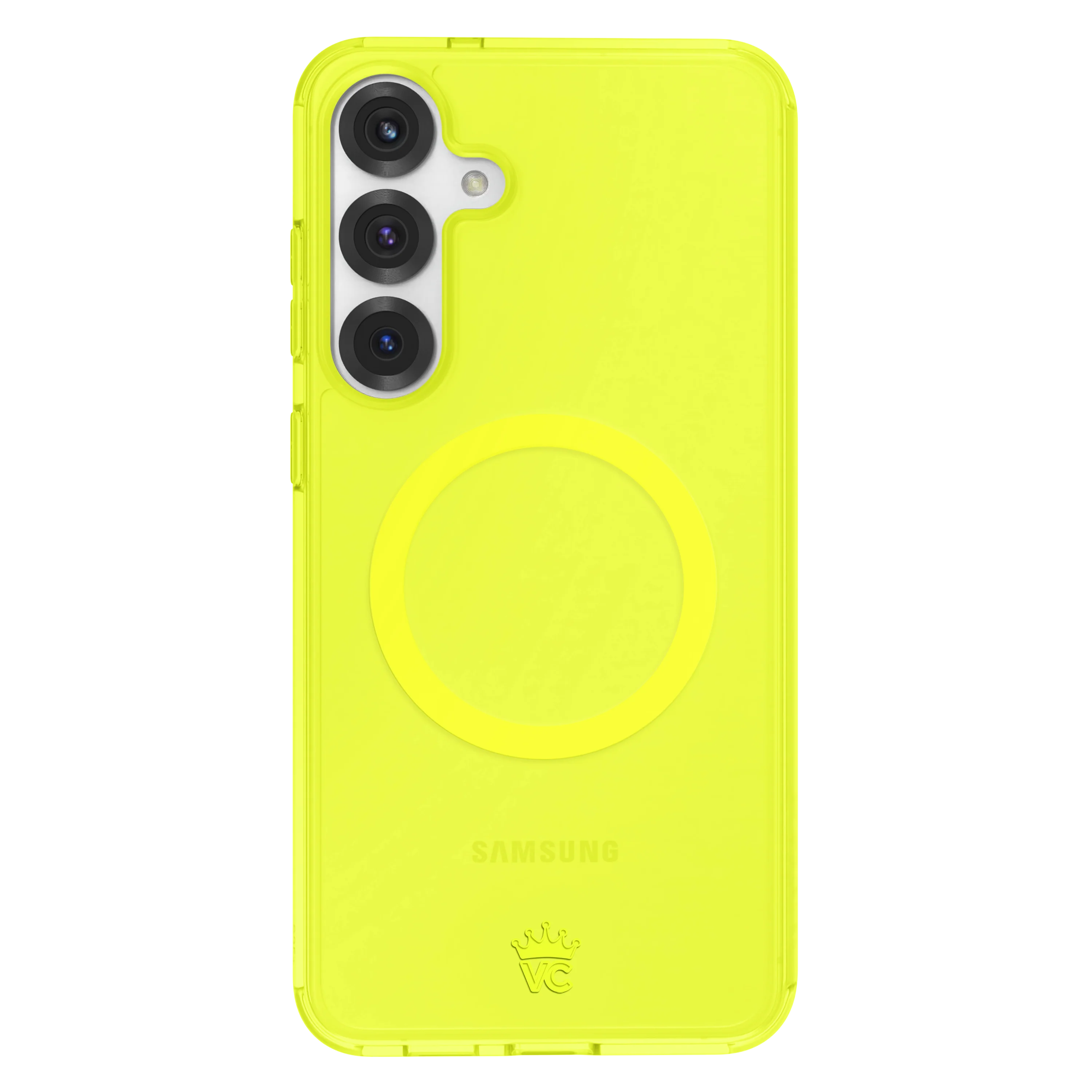 Neon Yellow Clear Samsung Case - Image 111