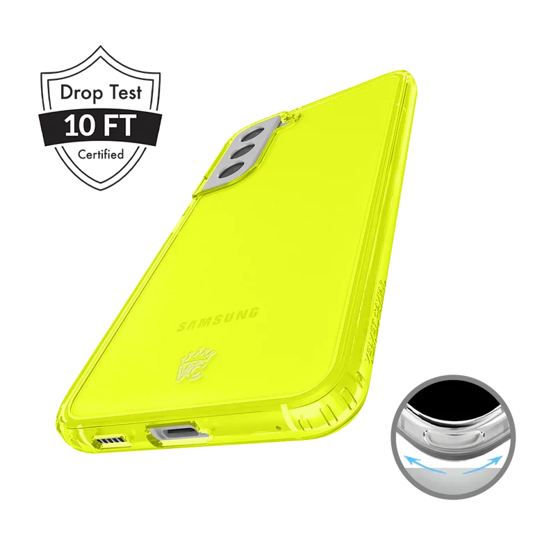 Neon Yellow Clear Samsung Case - Image 116