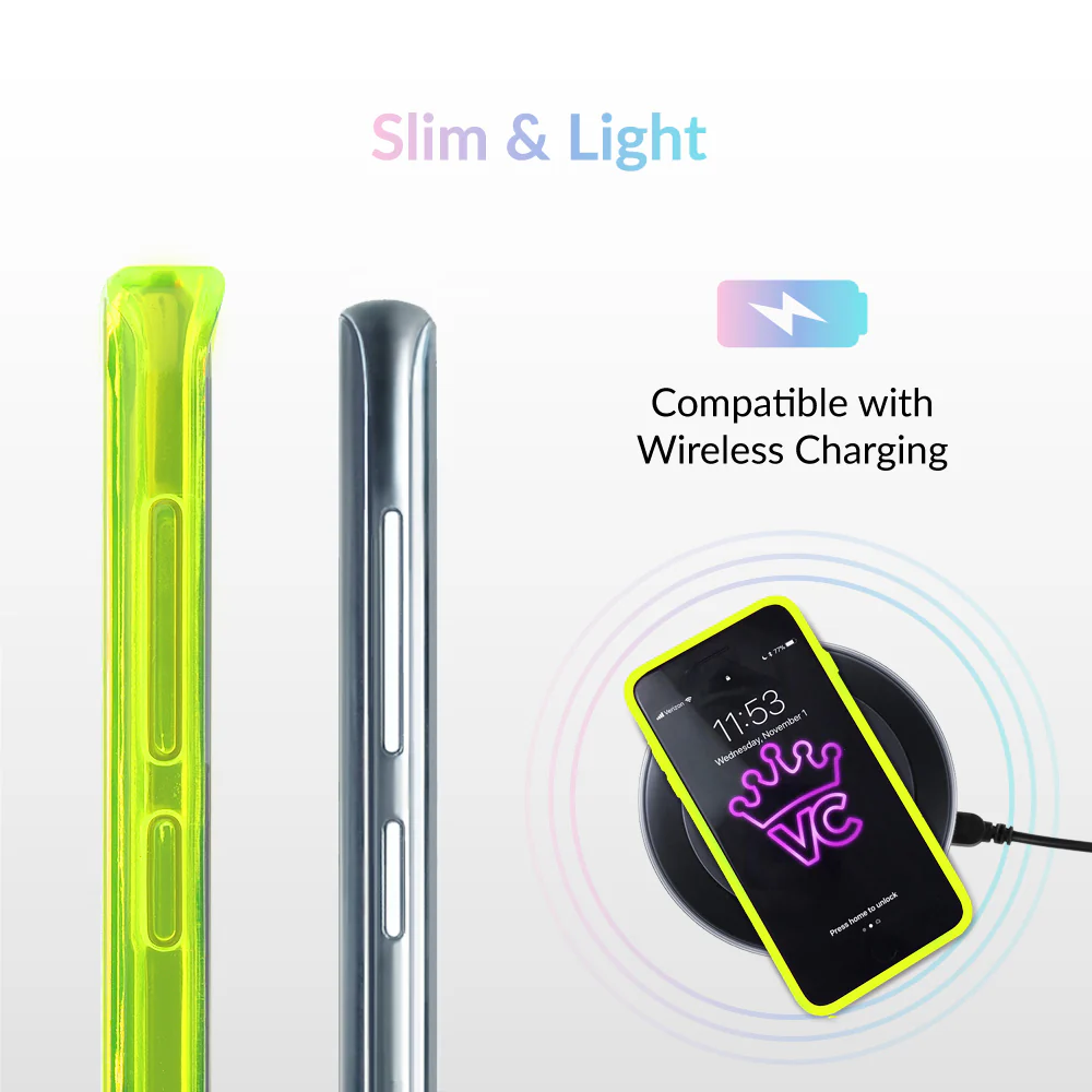 Neon Yellow Clear Samsung Case - Image 12
