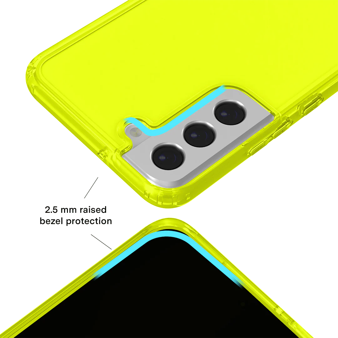 Neon Yellow Clear Samsung Case - Image 125