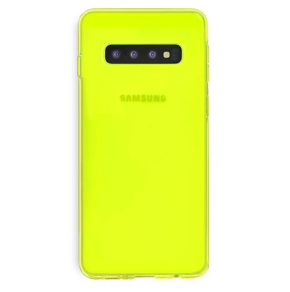 Neon Yellow Clear Samsung Case - Image 13