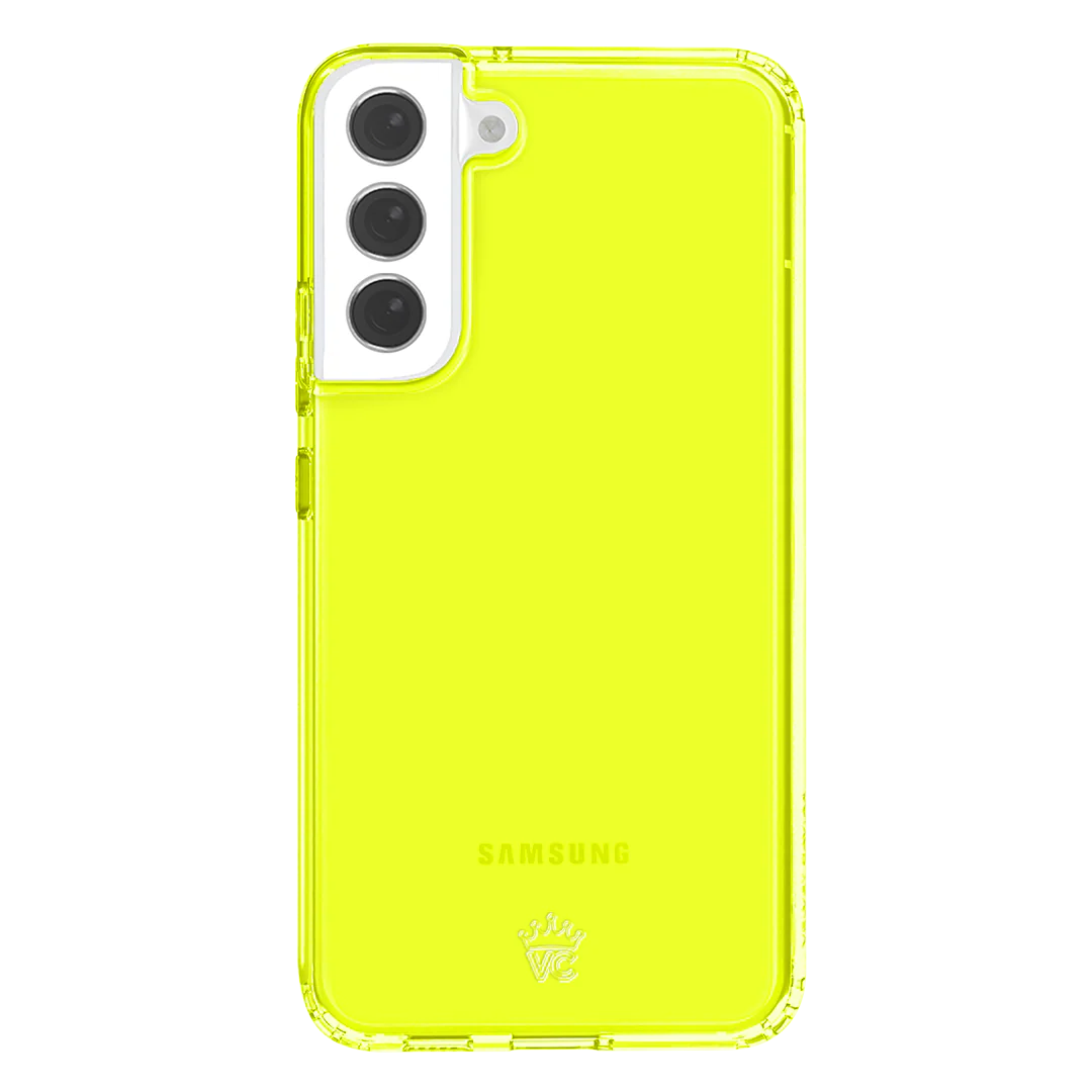 Neon Yellow Clear Samsung Case - Image 132