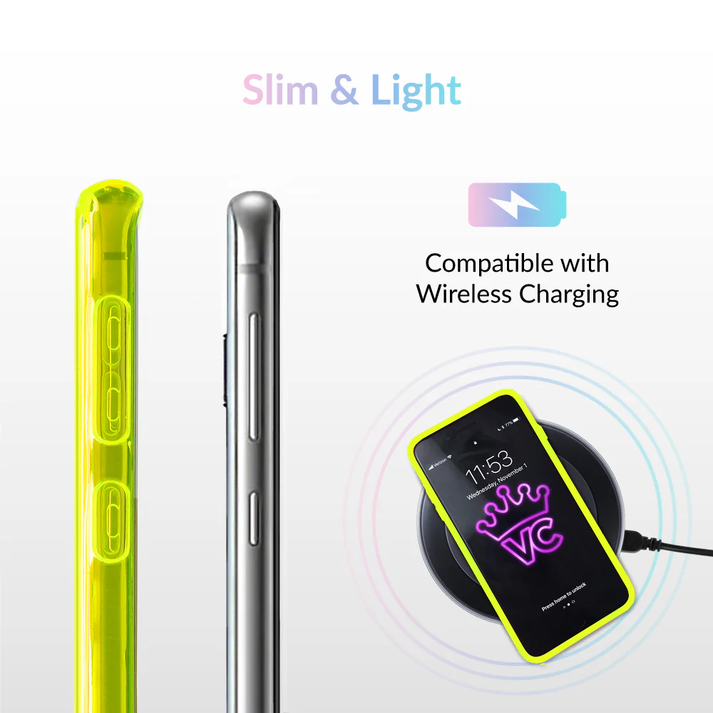 Neon Yellow Clear Samsung Case - Image 18