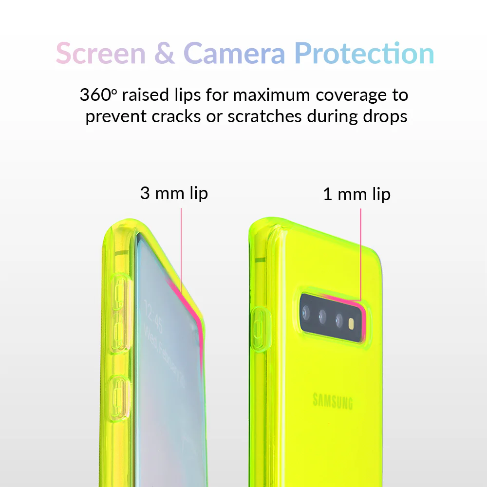 Neon Yellow Clear Samsung Case - Image 22