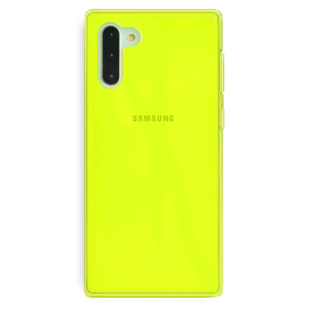 Neon Yellow Clear Samsung Case - Image 26