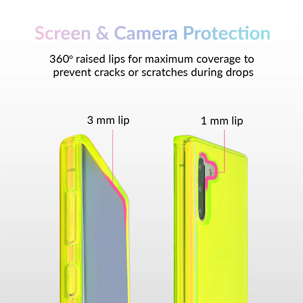 Neon Yellow Clear Samsung Case - Image 28