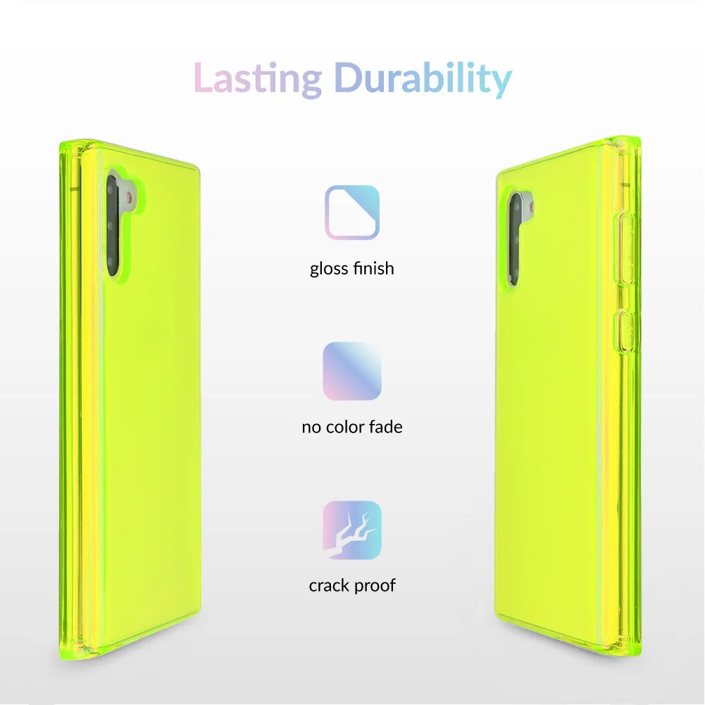 Neon Yellow Clear Samsung Case - Image 30