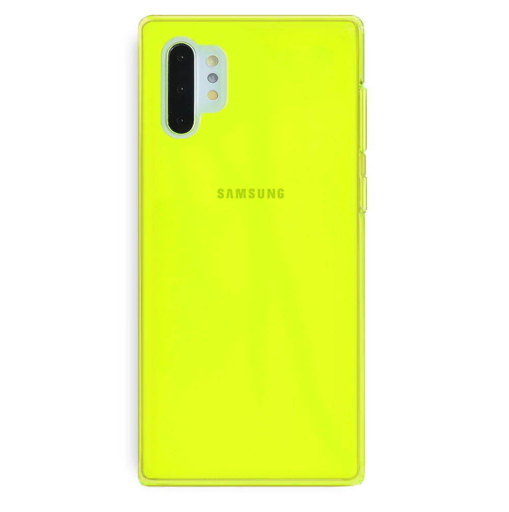 Neon Yellow Clear Samsung Case - Image 32