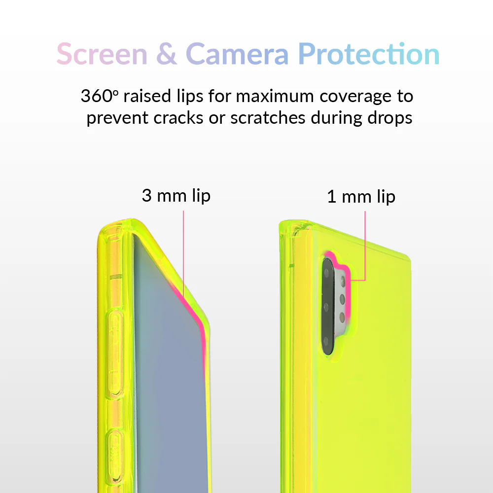Neon Yellow Clear Samsung Case - Image 34