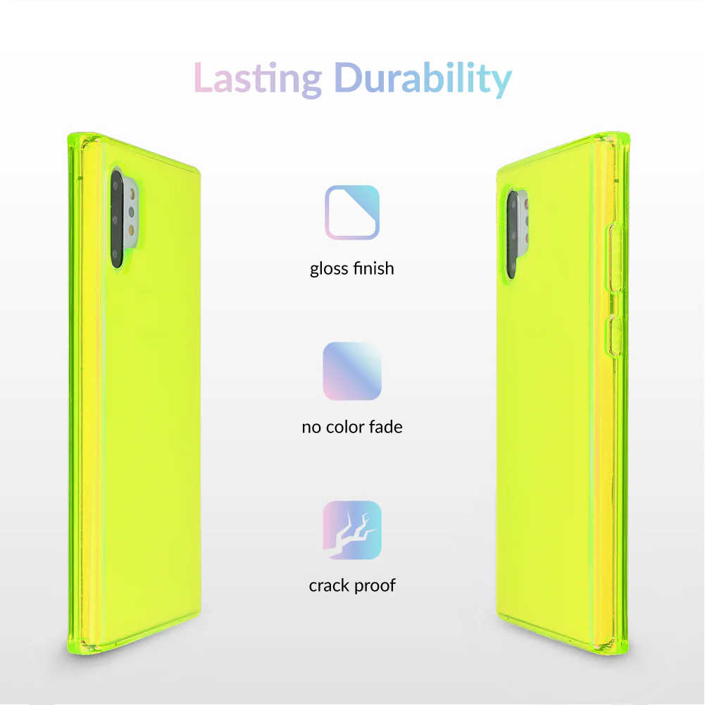 Neon Yellow Clear Samsung Case - Image 35