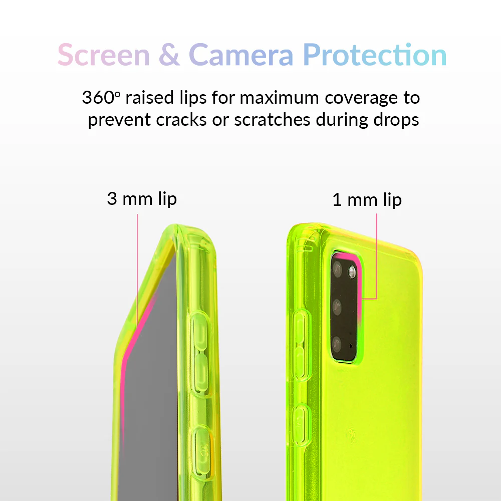 Neon Yellow Clear Samsung Case - Image 39