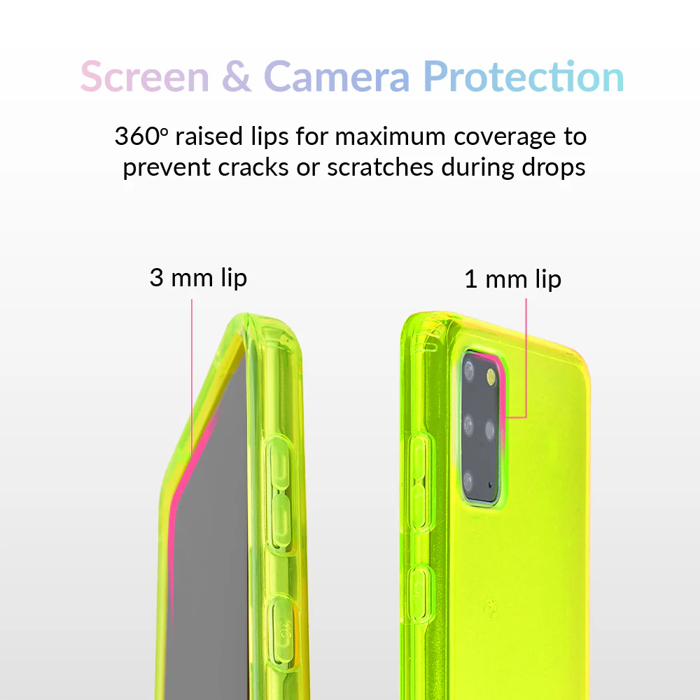 Neon Yellow Clear Samsung Case - Image 47