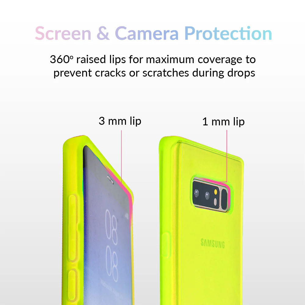 Neon Yellow Clear Samsung Case - Image 52