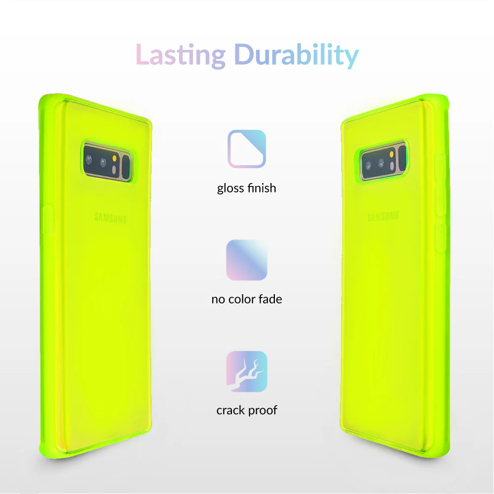 Neon Yellow Clear Samsung Case - Image 53