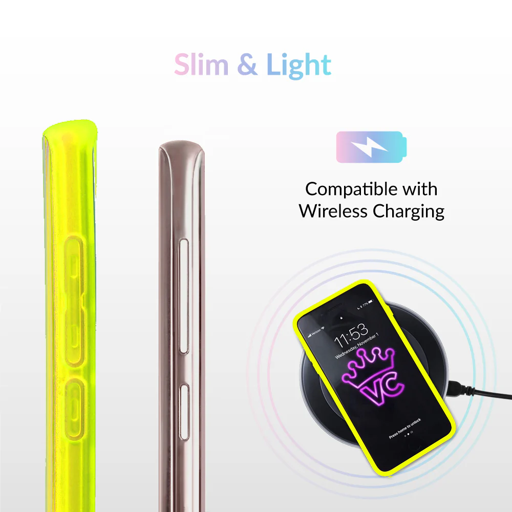 Neon Yellow Clear Samsung Case - Image 54