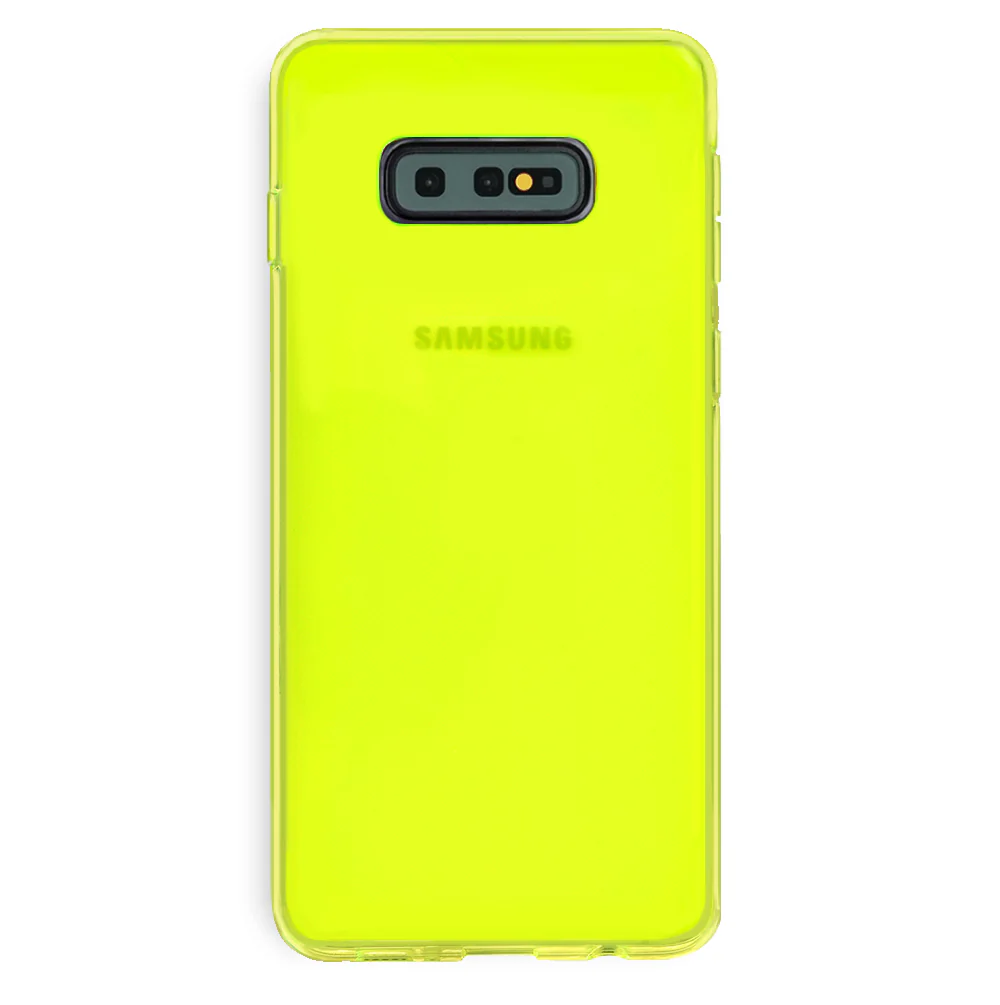 Neon Yellow Clear Samsung Case - Image 58