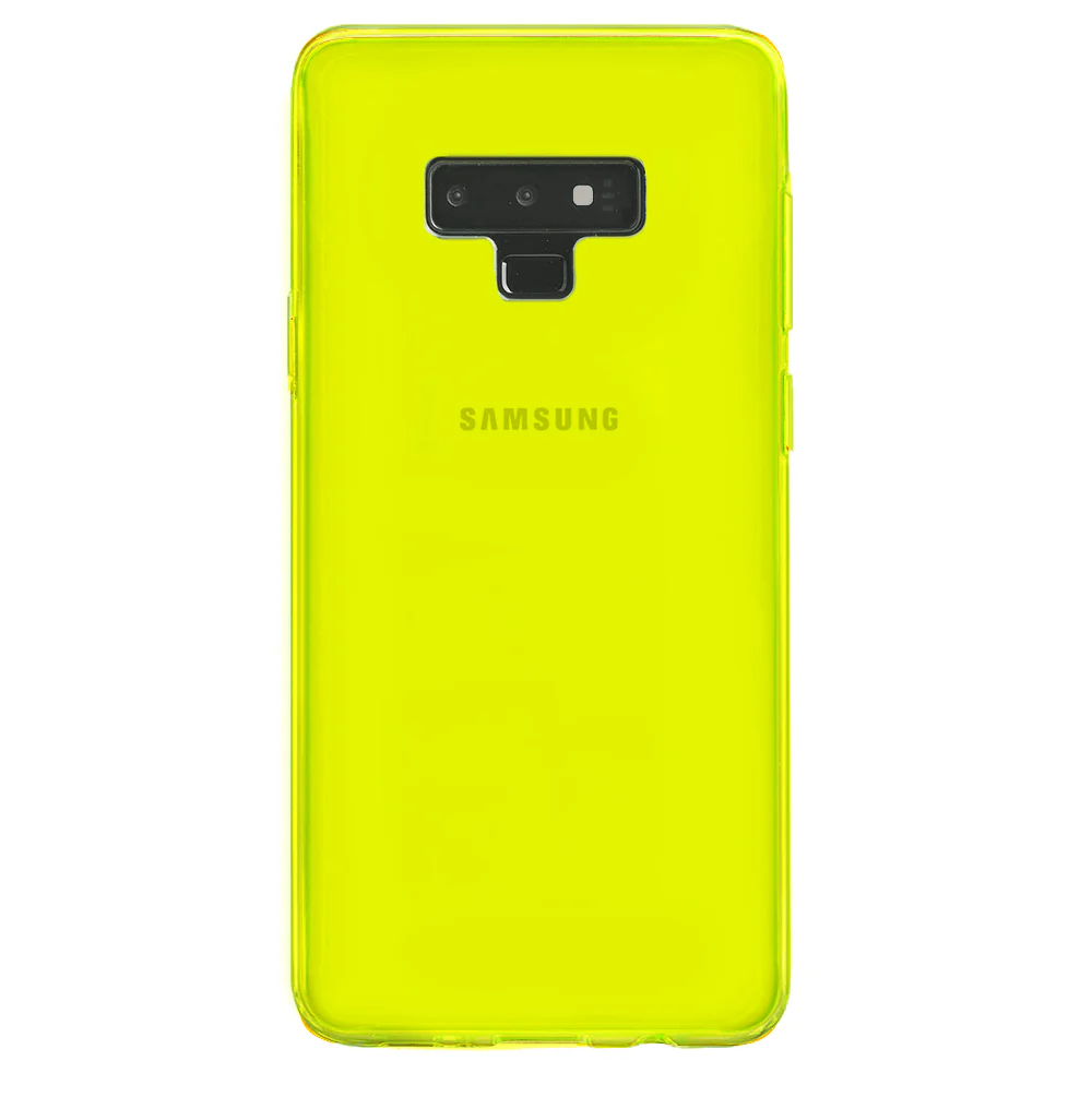 Neon Yellow Clear Samsung Case - Image 60