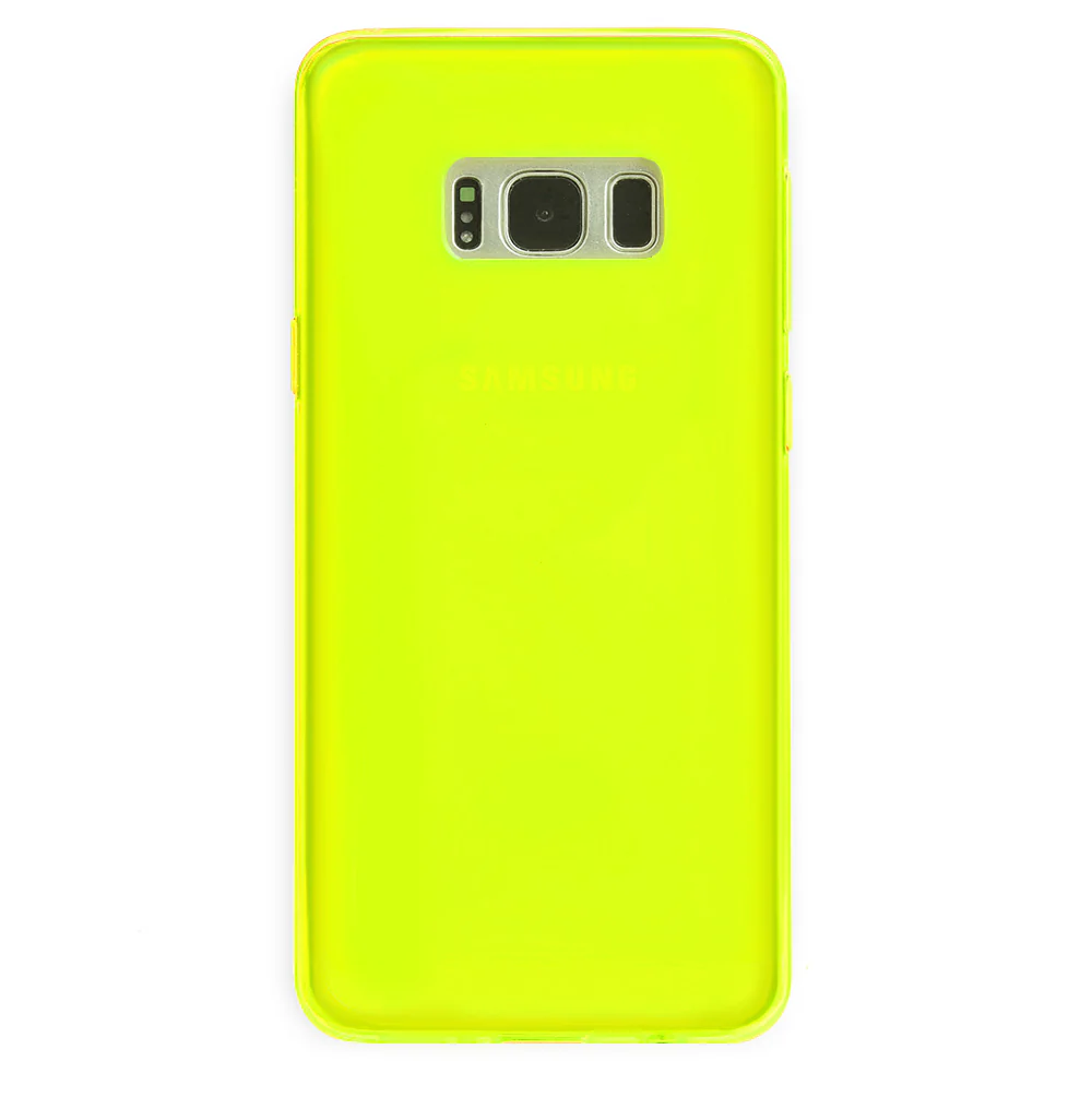 Neon Yellow Clear Samsung Case - Image 63