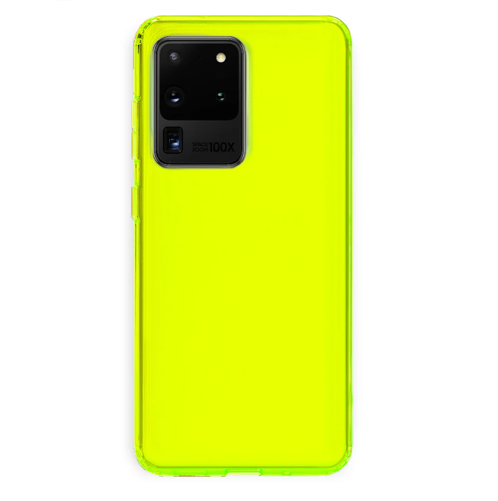 Neon Yellow Clear Samsung Case - Image 66