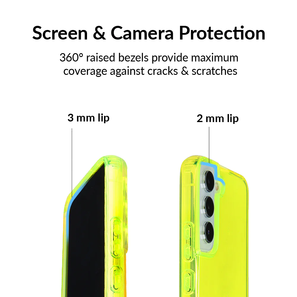 Neon Yellow Clear Samsung Case - Image 80