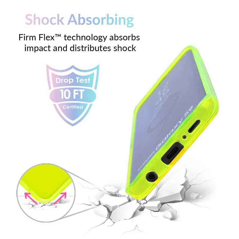 Neon Yellow Clear Samsung Case - Image 9