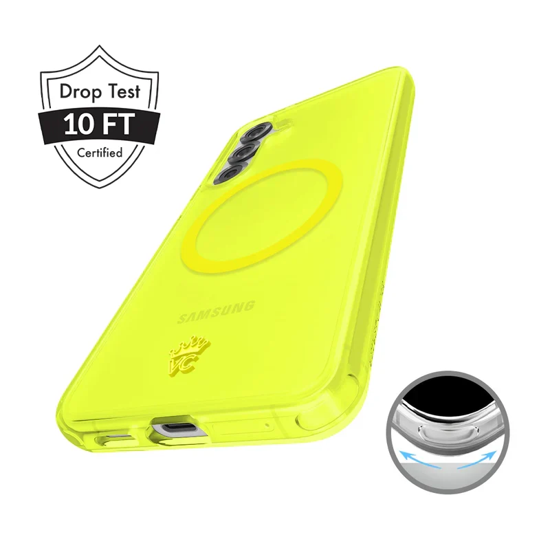 Neon Yellow Clear Samsung Case - Image 95