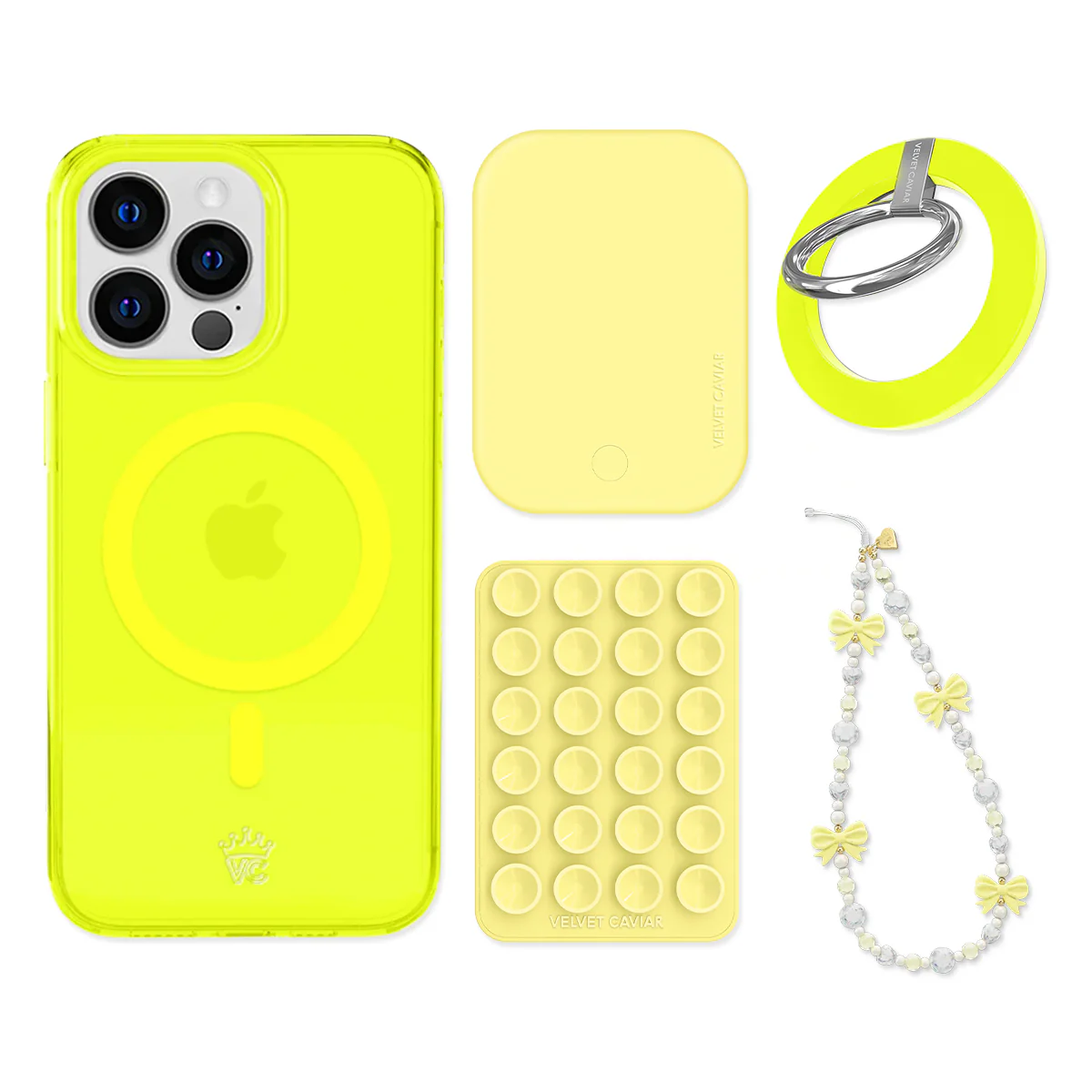 Neon Yellow iPhone Bundle Set - Grip - Image 14