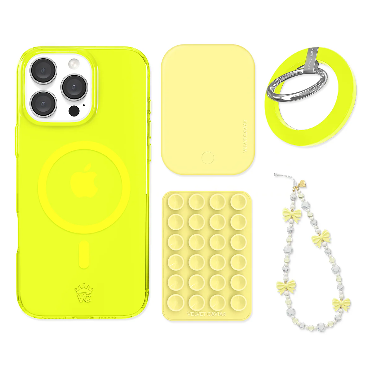 Neon Yellow iPhone Bundle Set - Grip - Image 2
