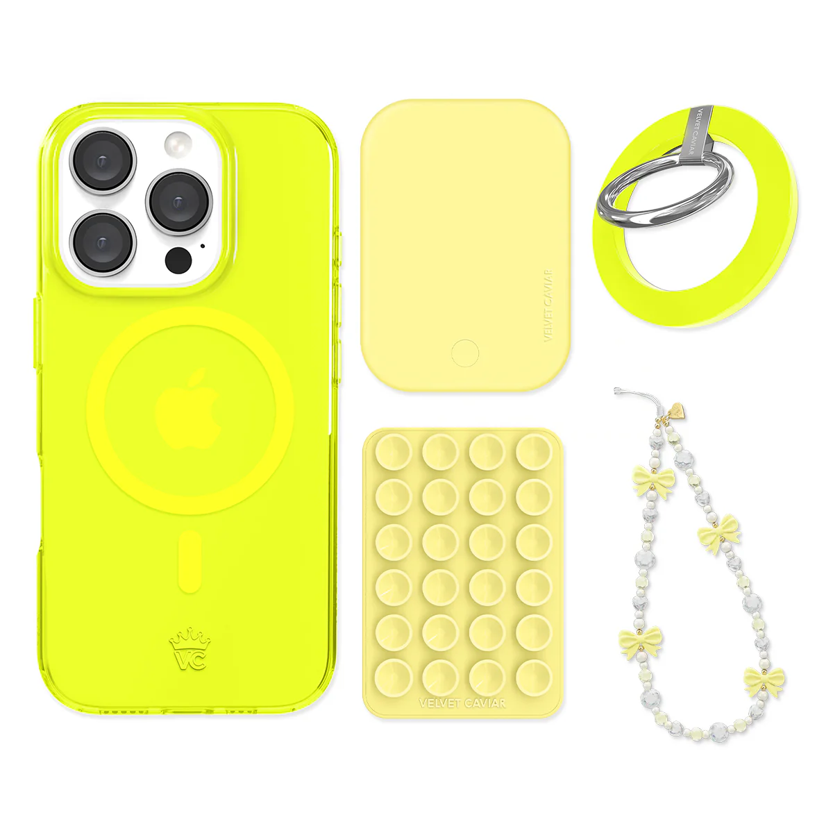 Neon Yellow iPhone Bundle Set - Grip - Image 3