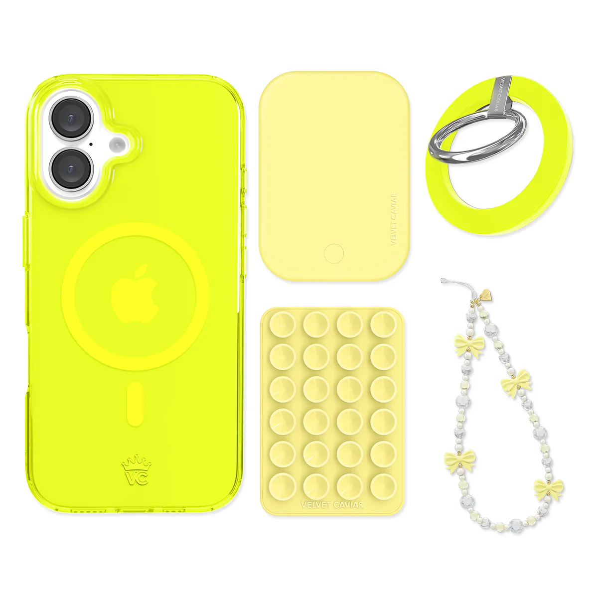 Neon Yellow iPhone Bundle Set - Grip - Image 4
