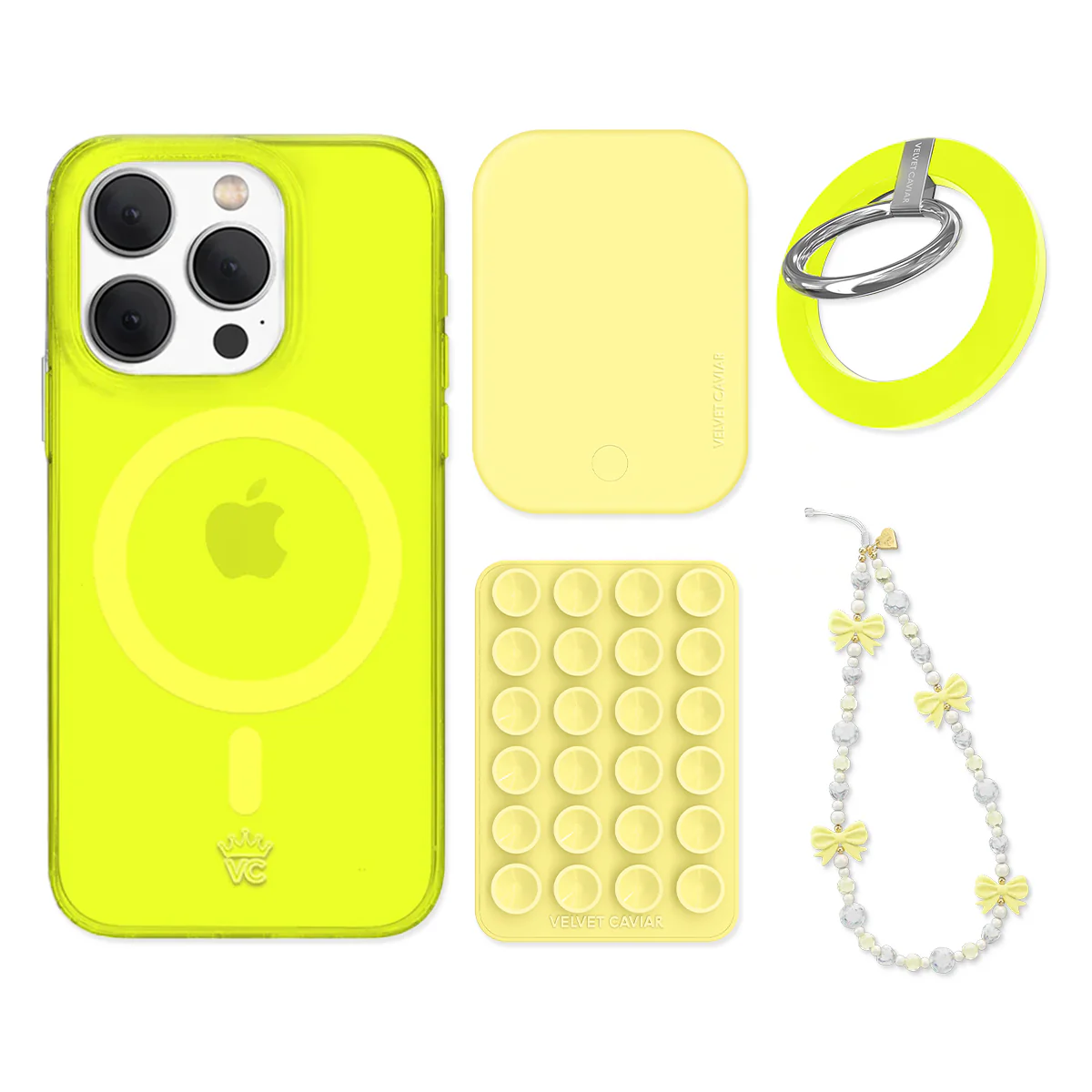 Neon Yellow iPhone Bundle Set - Grip - Image 7