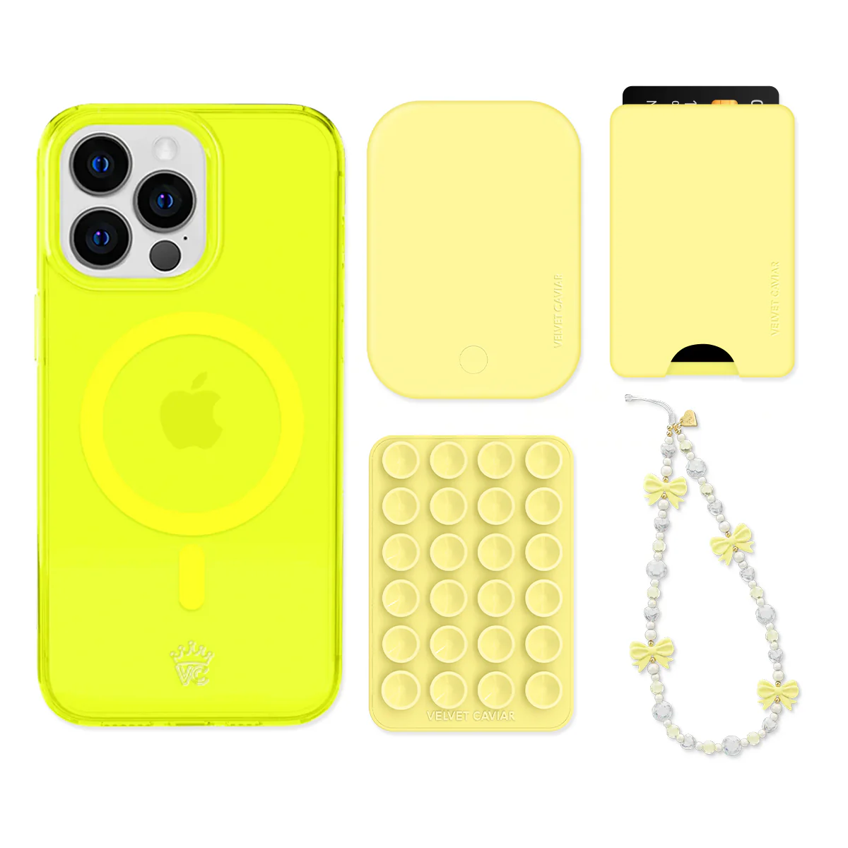 Neon Yellow iPhone Bundle Set - Wallet - Image 14